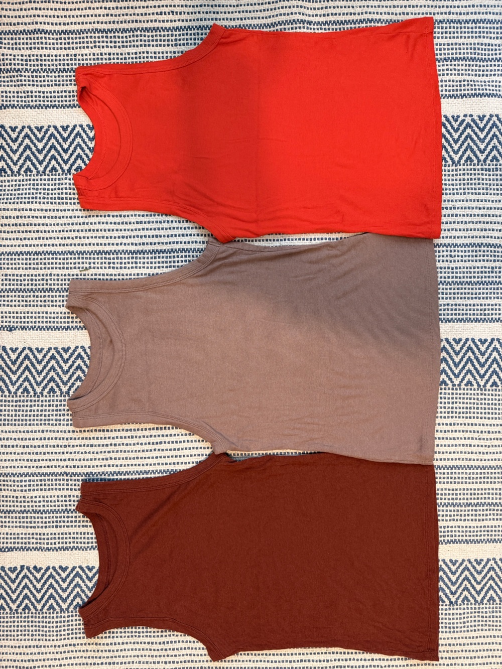 Set of 3: multiple colors, a new day, women’s muscle tank tops